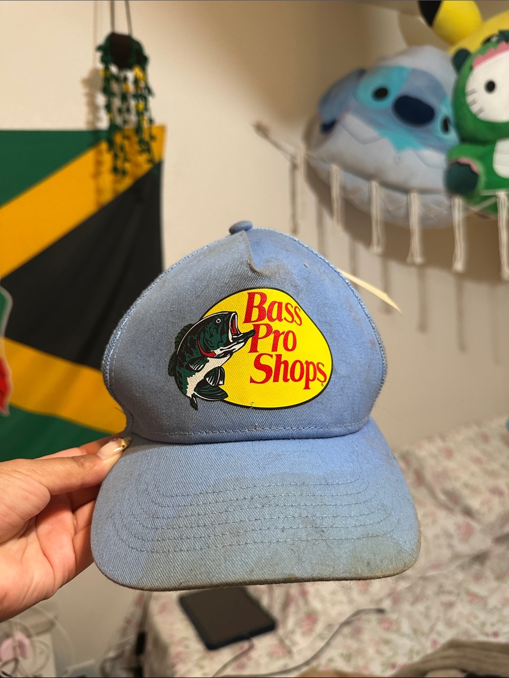 bass pro blue hat